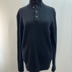 Banana Republic Black Turtleneck Wool Sweater S
